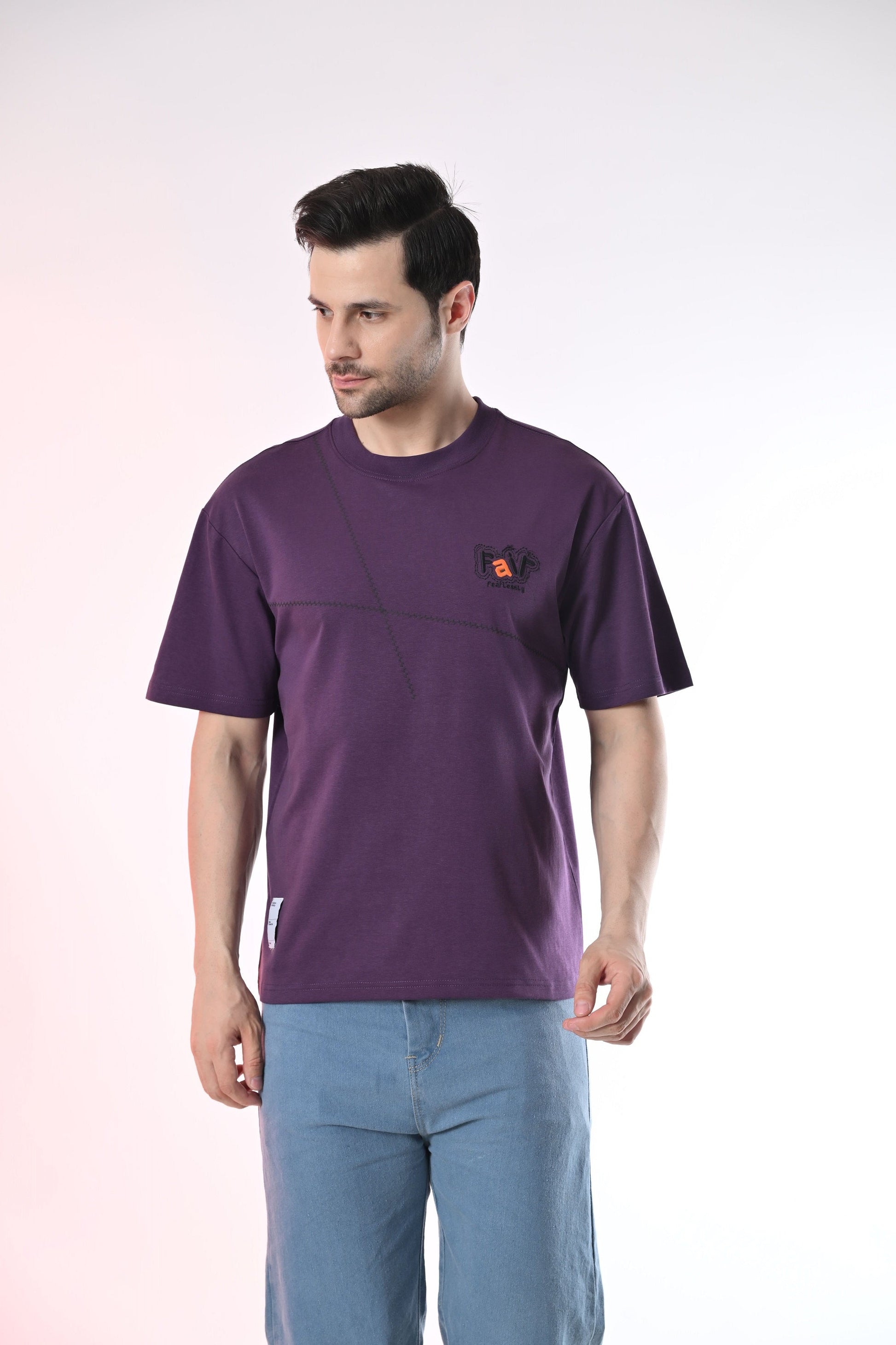 Purple X Tee