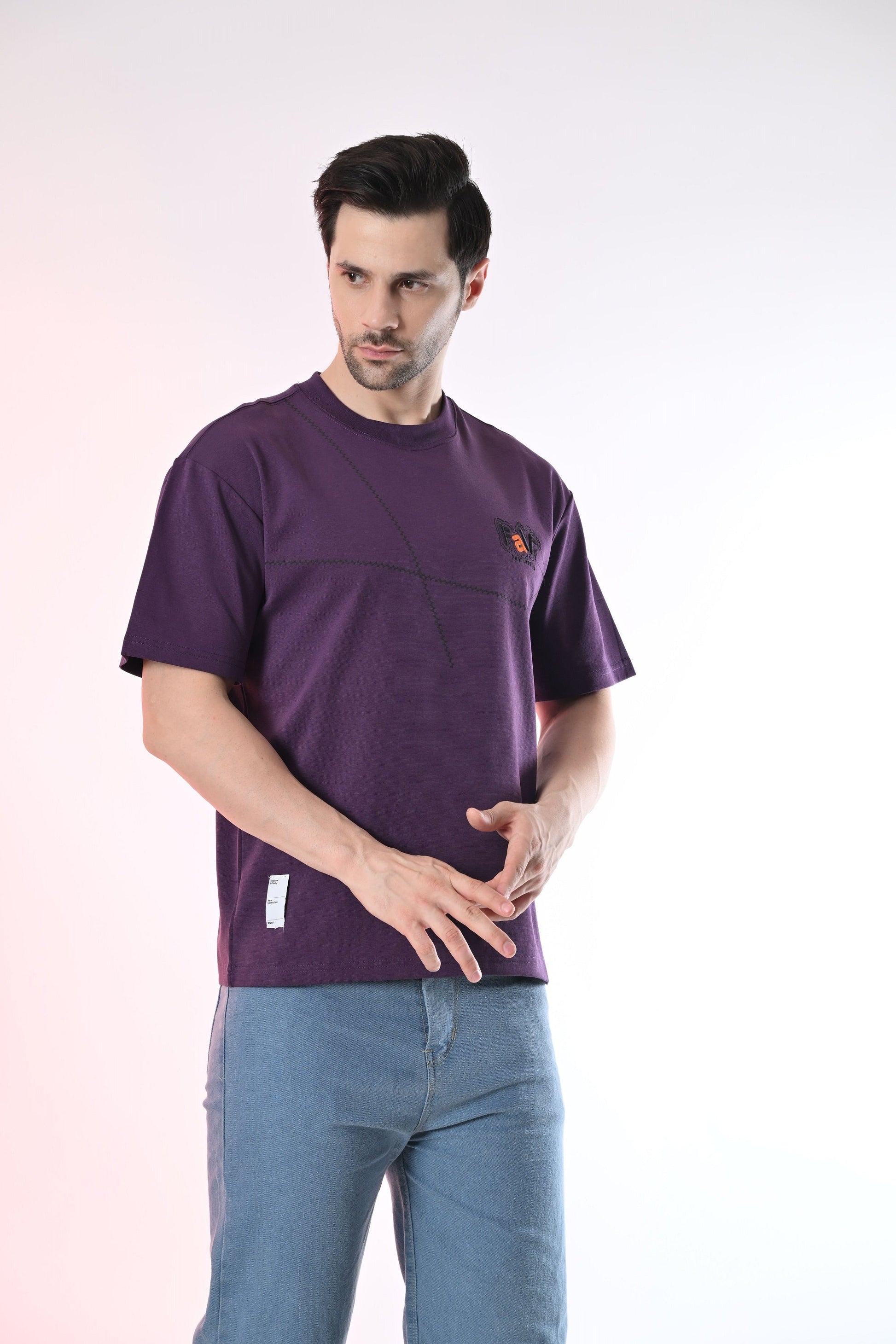Purple X Tee