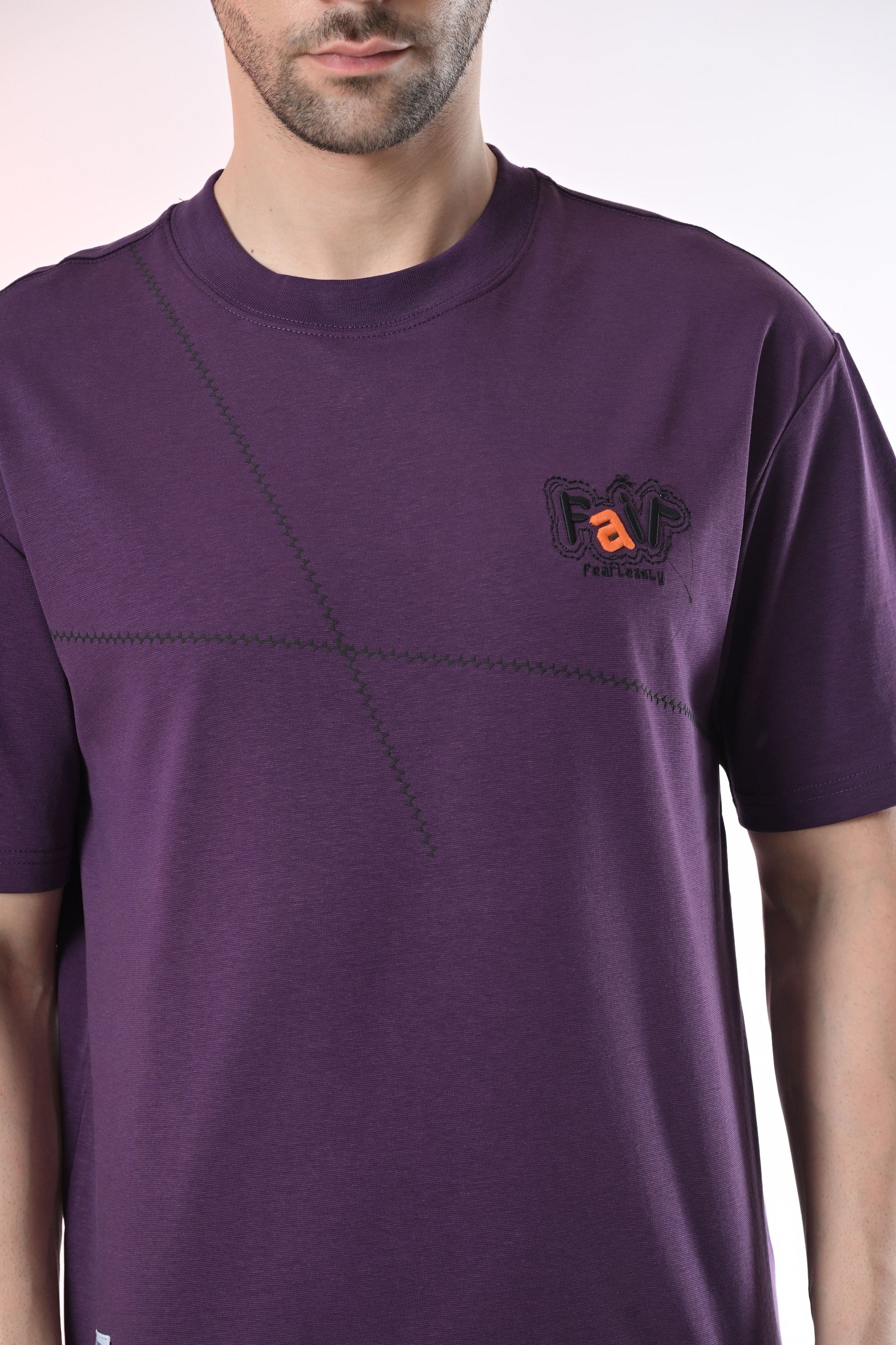 Purple X Tee