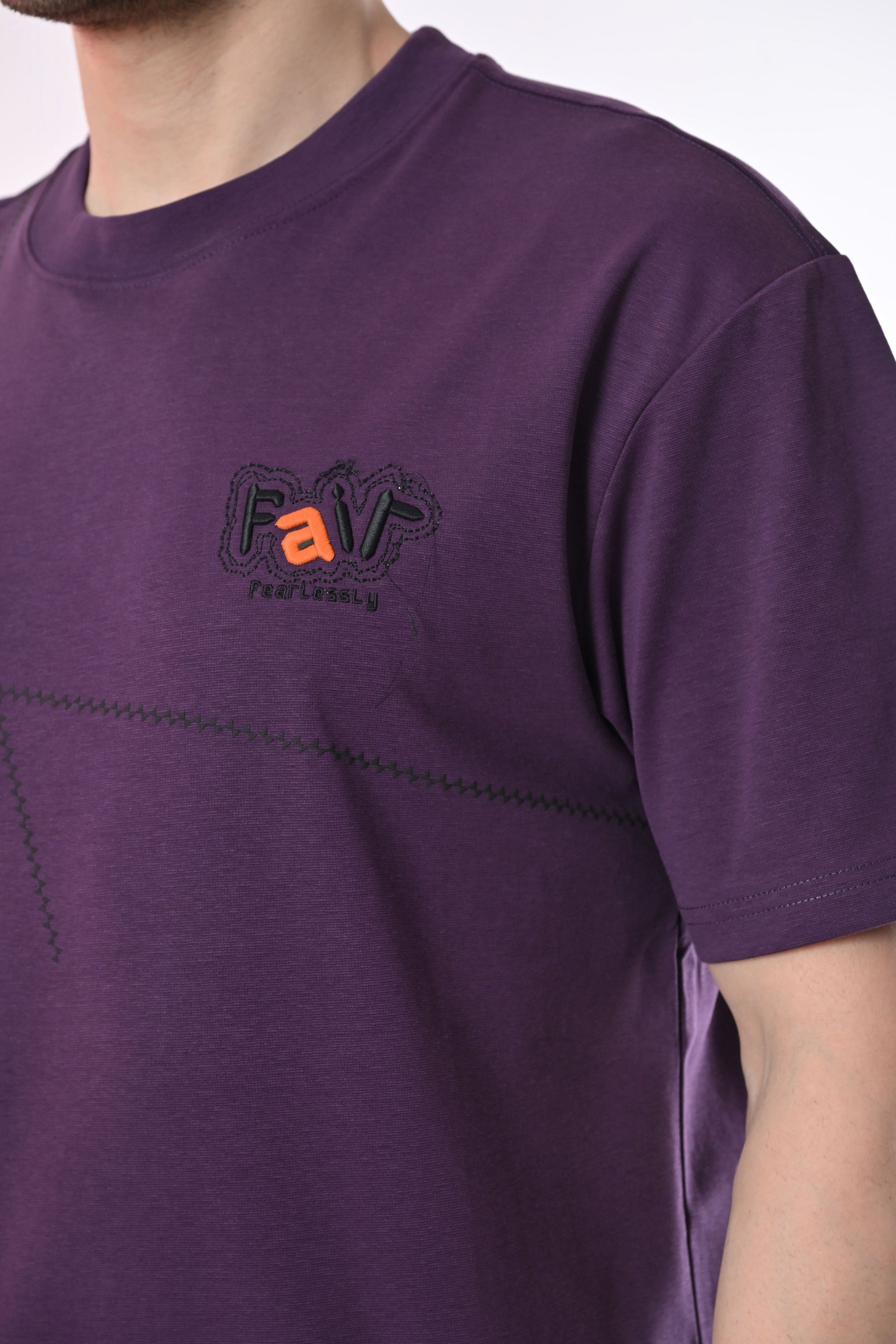 Purple X Tee