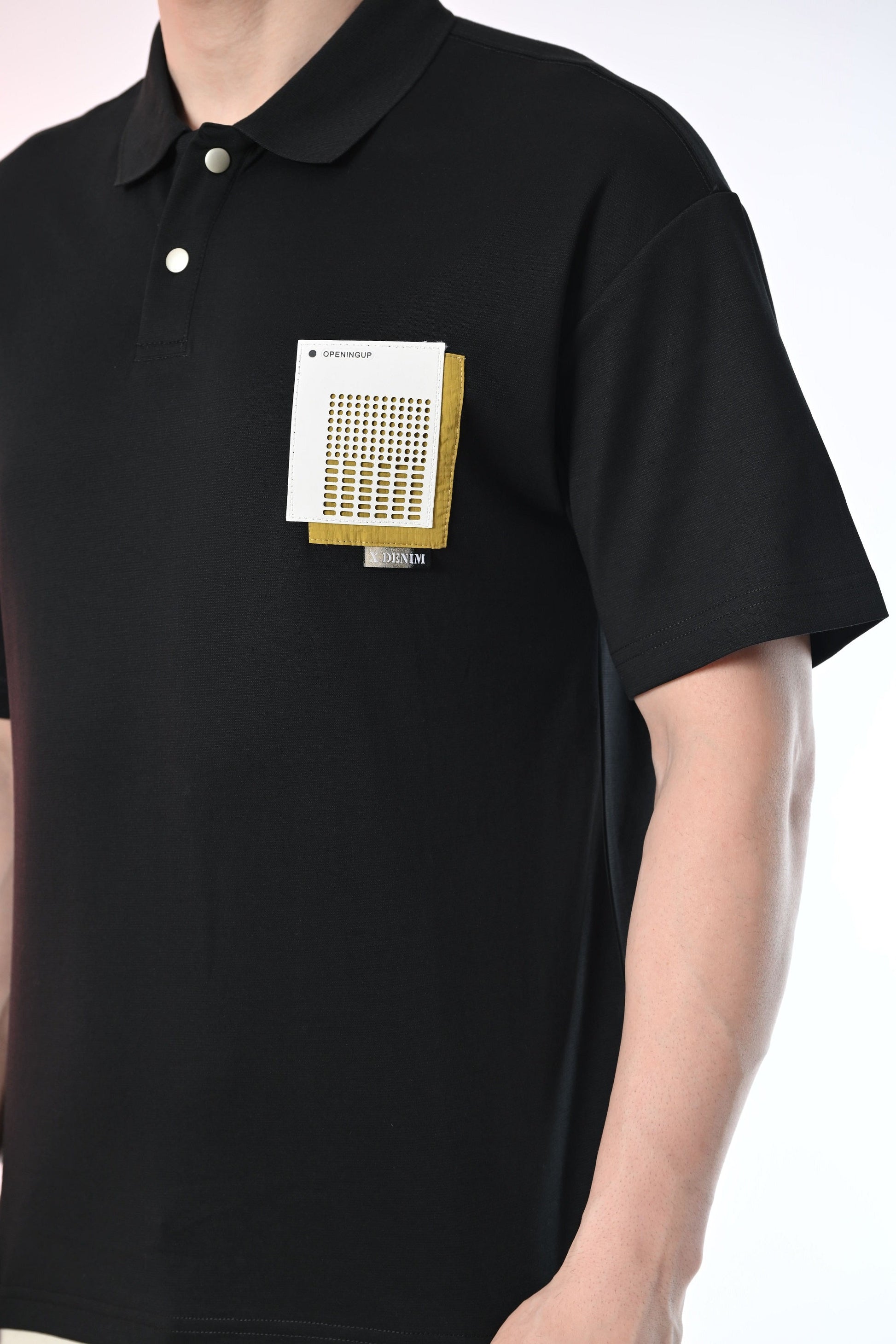 Pixel Grid Polo T-shirt