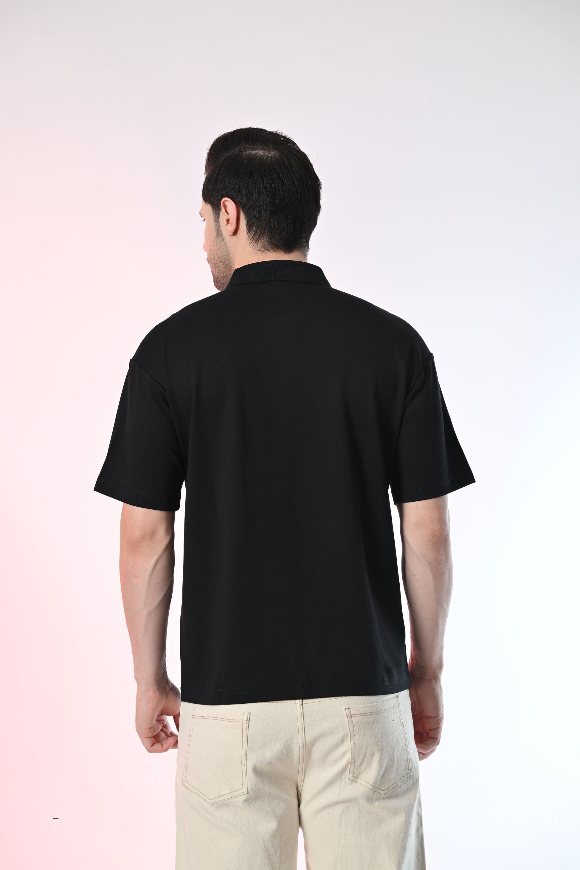 Pixel Grid Polo T-shirt